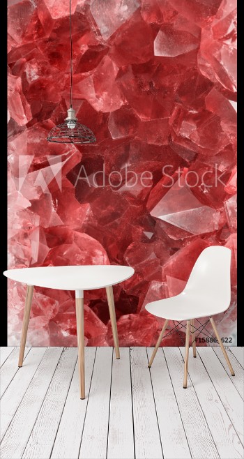 Picture of red ruby gems macro background